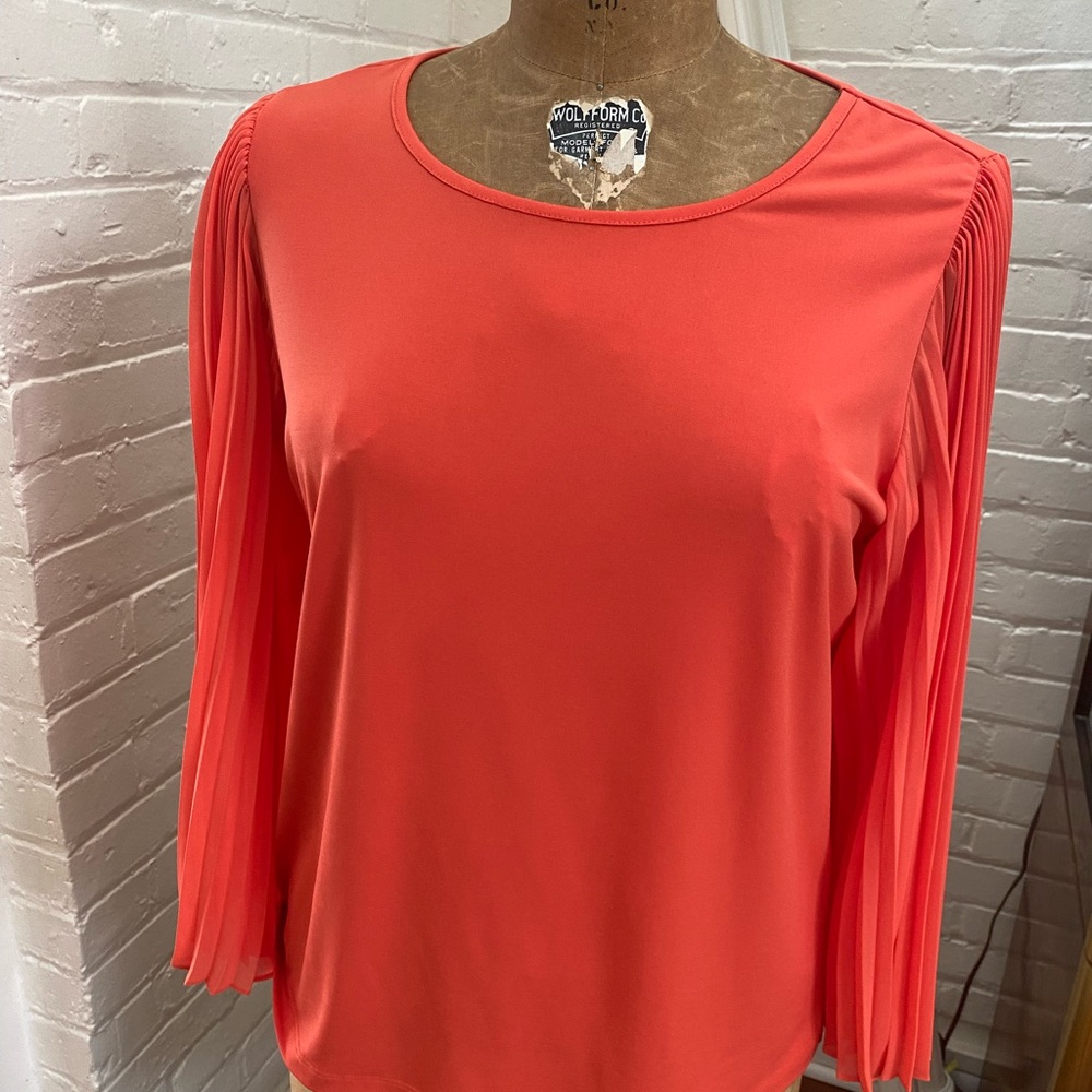 Chico's Orange Relaxed Blouse